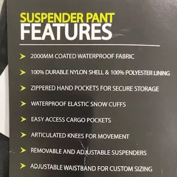 Youth “Sport Essentials” Insulated Snow Jumpsuit Pants Size 10 Black MSRP 34.99 - Picture 17 of 17